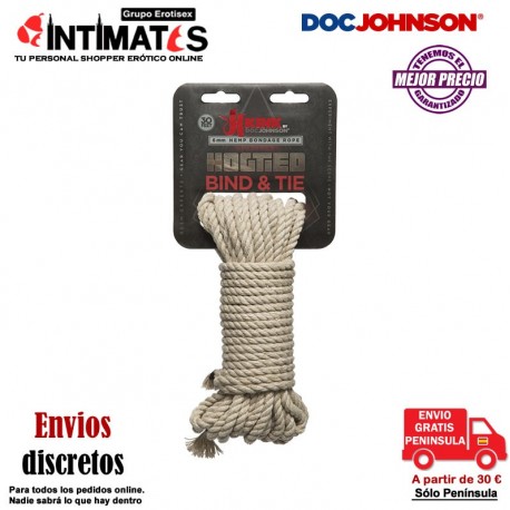 Bind & Tie · Cuerda de esclavitud de cáñamo de 10m · Doc Johnson, que puedes adquirir en intimates.es "Tu Personal Shopper Erótico"