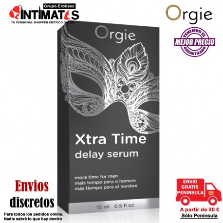 Xtra Time · Gel retardante 15 ml · Orgie , que puedes adquirir en intimates.es "Tu Personal Shopper Erótico"