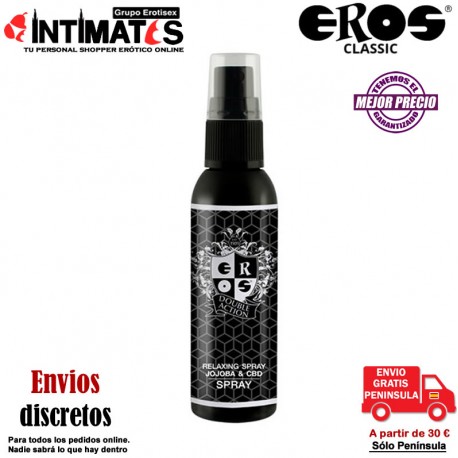 EROS Double Action · Relaxing Anal Spray Jojoba & CBD 50 ml · Megasol , que puedes adquirir en intimates.es "Tu Personal Shopper Erótico"