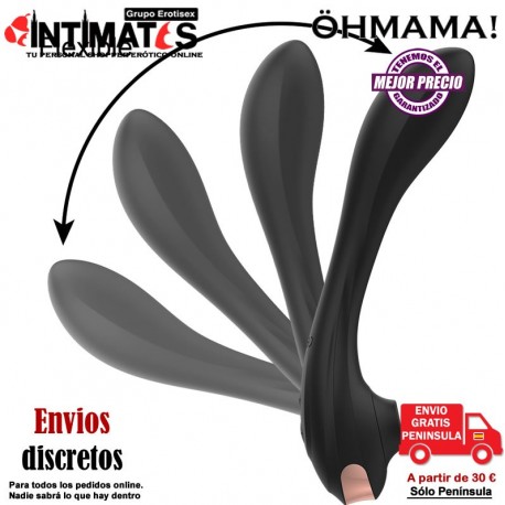 Vibrador con estimulador de clítoris y ondas · ÖhMama, que puedes adquirir en intimates.es "Tu Personal Shopper Erótico"
