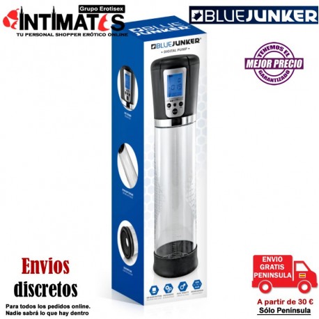 Digital Pump · Desarrollador de pene pantalla LCD · Blue Junker, que puedes adquirir en intimates.es "Tu Personal Shopper Erótico"