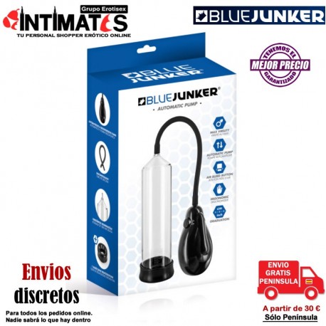 Automatic Pump · Desarrollador de Pene · Blue Junker, que puedes adquirir en intimates.es "Tu Personal Shopper Erótico"