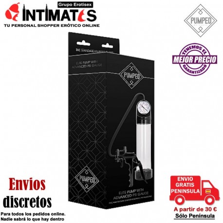 Bomba de Erección con indicador PSI avanzado - Transp. · Pumped, que puedes adquirir en intimates.es "Tu Personal Shopper Erótico"