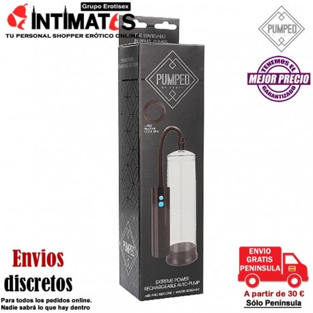 Extreme Power Rechargeable Auto Pump - Transparent · Pumped, que puedes adquirir en intimates.es "Tu Personal Shopper Erótico"