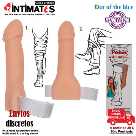 Penis with Ribbon · Pene con cinta · Out of the blue, que puedes adquirir en intimates.es "Tu Personal Shopper Erótico"