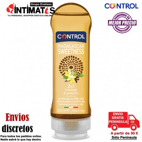 Madagascar Sweetness 200 ml · Gel de masaje con efecto calor · Control, que puedes adquirir en intimates.es "Tu Personal Shopper Erótico"
