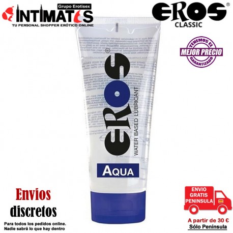 Aqua 200 ml · Lubricante acuoso · Eros , que puedes adquirir en intimates.es "Tu Personal Shopper Erótico"