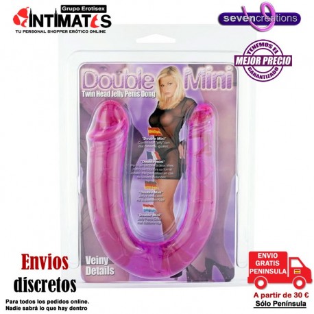Double Mini Dong Twin Head · Pene con dos cabezas · SevenCreations, que puedes adquirir en intimates.es "Tu Personal Shopper Erótico"