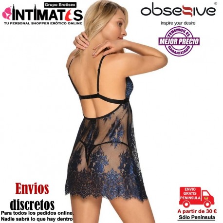 Yassmyne · Babydoll negro translúcido · Obsessive, que puedes adquirir en intimates.es "Tu Personal Shopper Erótico"
