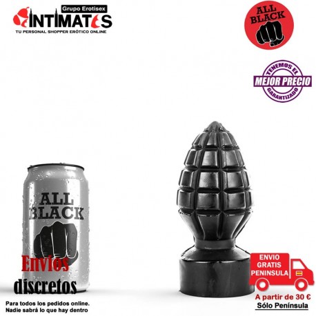 Granada · Plug anal negro 150 mm · All Black, que puedes adquirir en intimates.es "Tu Personal Shopper Erótico"