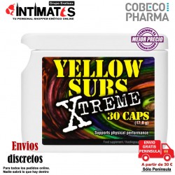 Yellow Subs Xtreme · Energy Booster con cafeína 30 caps. · Cobeco