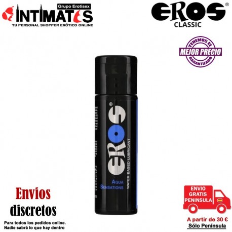 EROS Aqua Sensations · Lubricante a base de agua 100ml, que puedes adquirir en intimates.es "Tu Personal Shopper Erótico"