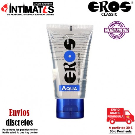 Aqua 50 ml · Lubricante acuoso · Eros, que puedes adquirir en intimates.es "Tu Personal Shopper Erótico"