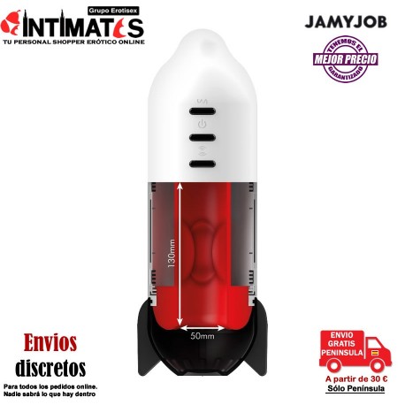 Rocket · Masturbador masculino con vibración y compresión · Jamyjob , que puedes adquirir en intimates.es "Tu Personal Shopper Erótico"