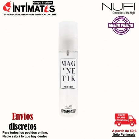 Mag’netik for her · Perfume femenino con PHEROFEEL™· Nuei, que puedes adquirir en intimates.es "Tu Personal Shopper Erótico"