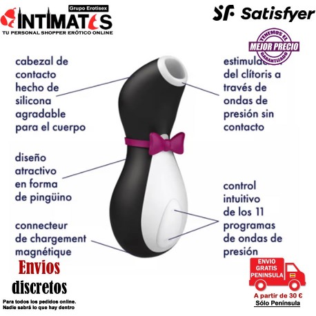 Penguin · Air Pulse Stimulator · Satisfyer , que puedes adquirir en intimates.es "Tu Personal Shopper Erótico"