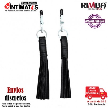 Pinzas para pezones de metal y cuero · Rimba , que puedes adquirir en intimates.es "Tu Personal Shopper Erótico"