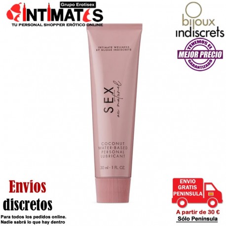 Sex au Natural · Lubricante a base de agua y aroma a coco · Bijoux Indiscrets, que puedes adquirir en intimates.es "Tu Personal Shopper Erótico"