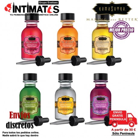 Oil of Love · Aceite con sabor para besar · Kamasutra, que puedes adquirir en intimates.es "Tu Personal Shopper Erótico"