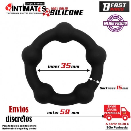 Bead Silicone 35mm · Anillo para el pene · Beast Rings, que puedes adquirir en intimates.es "Tu Personal Shopper Erótico"