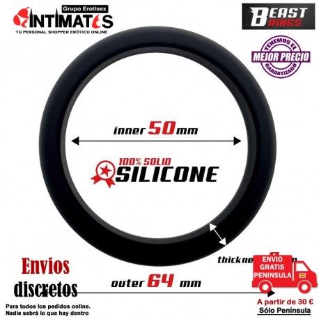 Silicone Cock Ring 50mm · Anillo para el pene · Beast Rings, que puedes adquirir en intimates.es "Tu Personal Shopper Erótico"