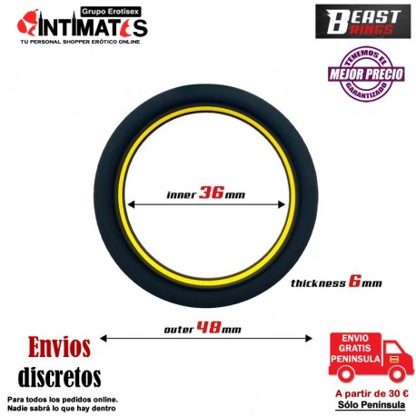 Ribbon Silicone 36mm · Anillo para el pene · Beast Rings, que puedes adquirir en intimates.es "Tu Personal Shopper Erótico"