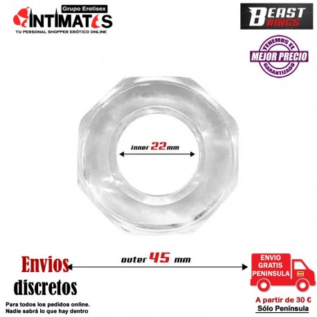 Polugon Cock Ring 22mm · Anillo para el pene · Beast Rings, que puedes adquirir en intimates.es "Tu Personal Shopper Erótico"