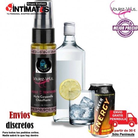 L'Huile de la Tentation · Aceite de masaje efecto calor · Voulez-Vous, que puedes adquirir en intimates.es "Tu Personal Shopper Erótico"