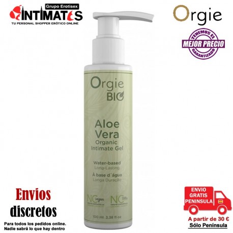 Aloe Vera · Gel intimo organico · Orgie , que puedes adquirir en intimates.es "Tu Personal Shopper Erótico"