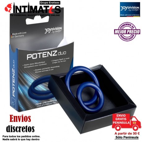 POTENZduo · Prolonga la erección y retrasa la eyaculación · JoyDivision, que puedes adquirir en intimates.es "Tu Personal Shopper Erótico"