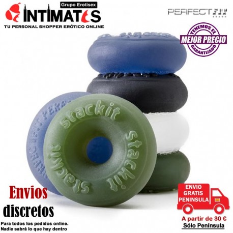 Stackit Black · Anillo de pene · Perfect Fit, que puedes adquirir en intimates.es "Tu Personal Shopper Erótico"