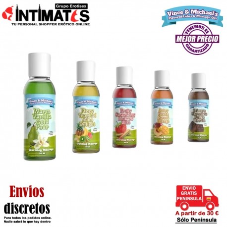 Melocotón dulce con mango 150ml · Lubricante con sabor · Vince&Michael's, que puedes adquirir en intimates.es "Tu Personal Shopper Erótico"