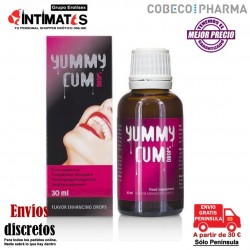 Yummy Cum Drops 30 ml · Mejora e incrementa el sabor del esperma · Cobeco
