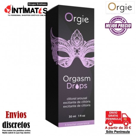Orgasm Drops · Gotas orgásmicas para clítoris 30ml · Orgie, que puedes adquirir en intimates.es "Tu Personal Shopper Erótico"
