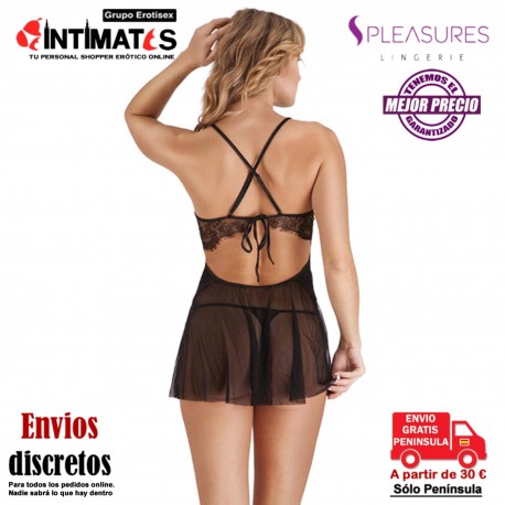 Camisón en color negro - TU · Pleasures Lingerie, que puedes adquirir en intimates.es "Tu Personal Shopper Erótico"