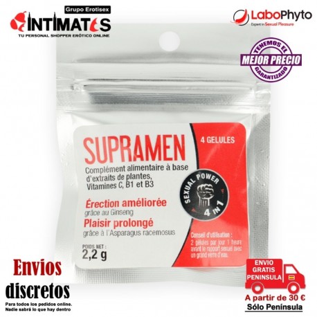 SupraMen - 4 caps. · cápsulas 4 en 1 · LaboPhyto, que puedes adquirir en intimates.es "Tu Personal Shopper Erótico"