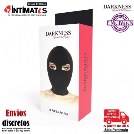 Black Balaclava · Máscara con orificios en los ojos · Darkness , que puedes adquirir en intimates.es "Tu Personal Shopper Erótico"