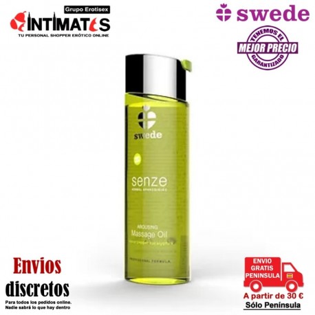 Senze - Limón · Arousing Massage Oil 75ml · Swede , que puedes adquirir en intimates.es "Tu Personal Shopper Erótico"