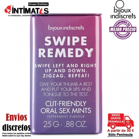 Swipe Remedy · Mentas de placer oral para cliterapia · Bijoux, que puedes adquirir en intimates.es "Tu Personal Shopper Erótico"
