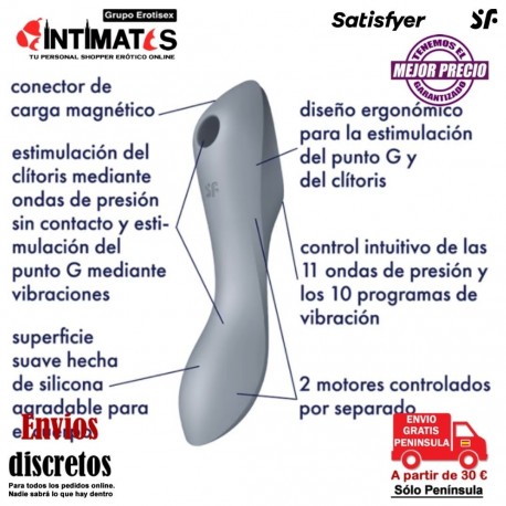 Curvy 3 Trinity · Su objetivo es llevarte al orgasmo · Satisfyer, que puedes adquirir en intimates.es "Tu Personal Shopper Erótico"