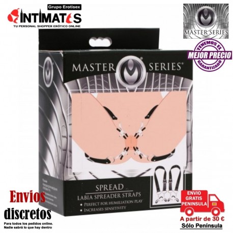 Spread Labia · Correas con abrazaderas · Master Series, que puedes adquirir en intimates.es "Tu Personal Shopper Erótico"