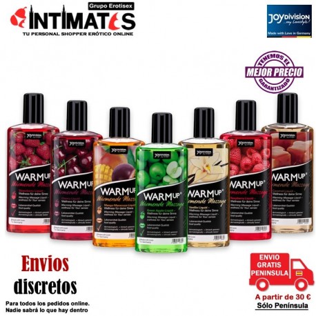 WARMup® · Aceite de masaje 150ml· JoyDivision, que puedes adquirir en intimates.es "Tu Personal Shopper Erótico"