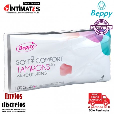 Soft + Comfort Tampons EXTRA SOFT softpack (4st.) · Beppy, que puedes adquirir en intimates.es "Tu Personal Shopper Erótico"