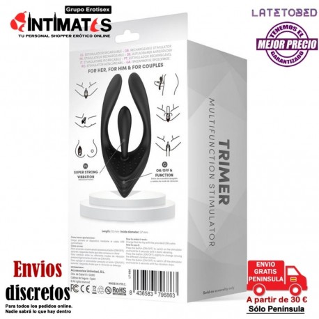 Trimer · Estimulador multi funcional · Latetobed, que puedes adquirir en intimates.es "Tu Personal Shopper Erótico"