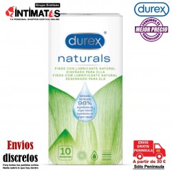 Naturals · Preservativos con lubricante - 10 u. · Durex