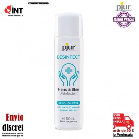 Desinfect 100ml · Desinfectante de manos y piel para uso diario · Pjur , que puedes adquirir en intimates.es "Tu Personal Shopper Erótico"