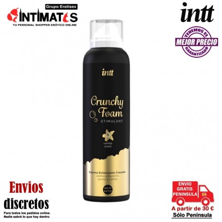 Crunchy Foam · Espuma efervescente e hidratante 150 ml · Intt , que puedes adquirir en intimates.es "Tu Personal Shopper Erótico"