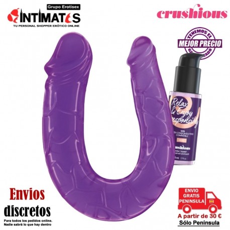 Deep Diver · Dildo doble con lubricante anal · Crushious , que puedes adquirir en intimates.es "Tu Personal Shopper Erótico"