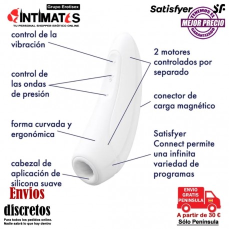 Curvy 1 + Rojo · Air Pulse Stimulator · Satisfyer, que puedes adquirir en intimates.es "Tu Personal Shopper Erótico"