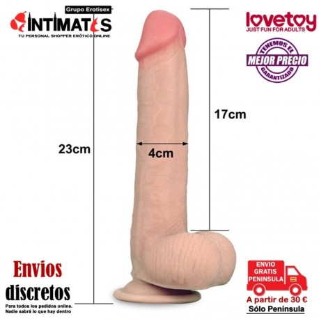 Sliding-Skin · Consolador Dual Density de 230mm · Lovetoy , que puedes adquirir en intimates.es "Tu Personal Shopper Erótico"